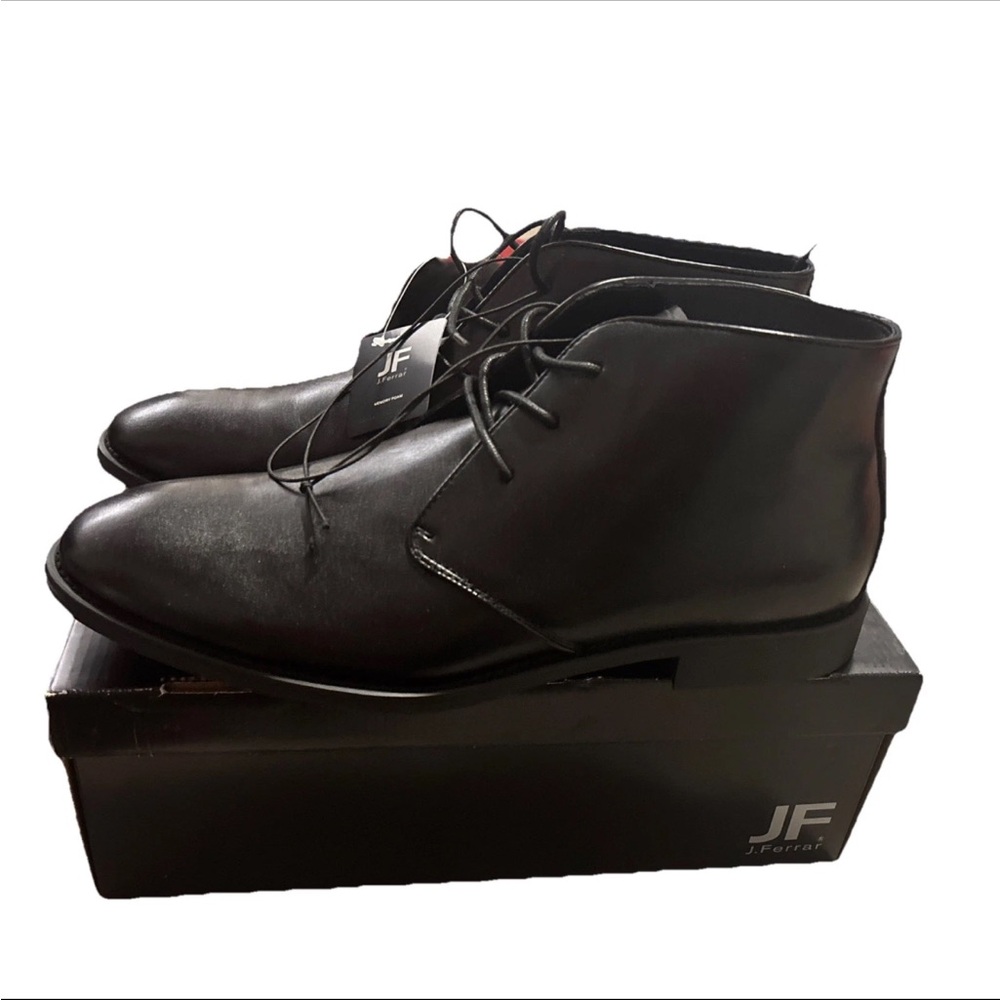 JF J.Ferrar Black Chukka Boots